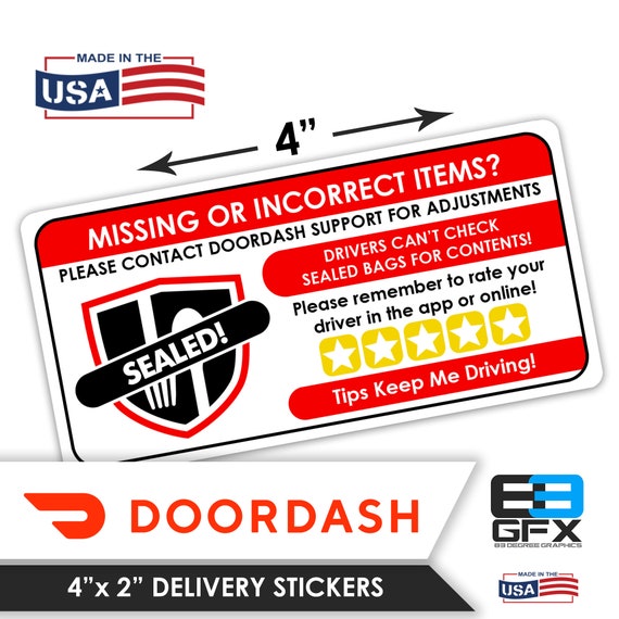 Doordash 4x2 Missing Items Ratings Tips Etsy
