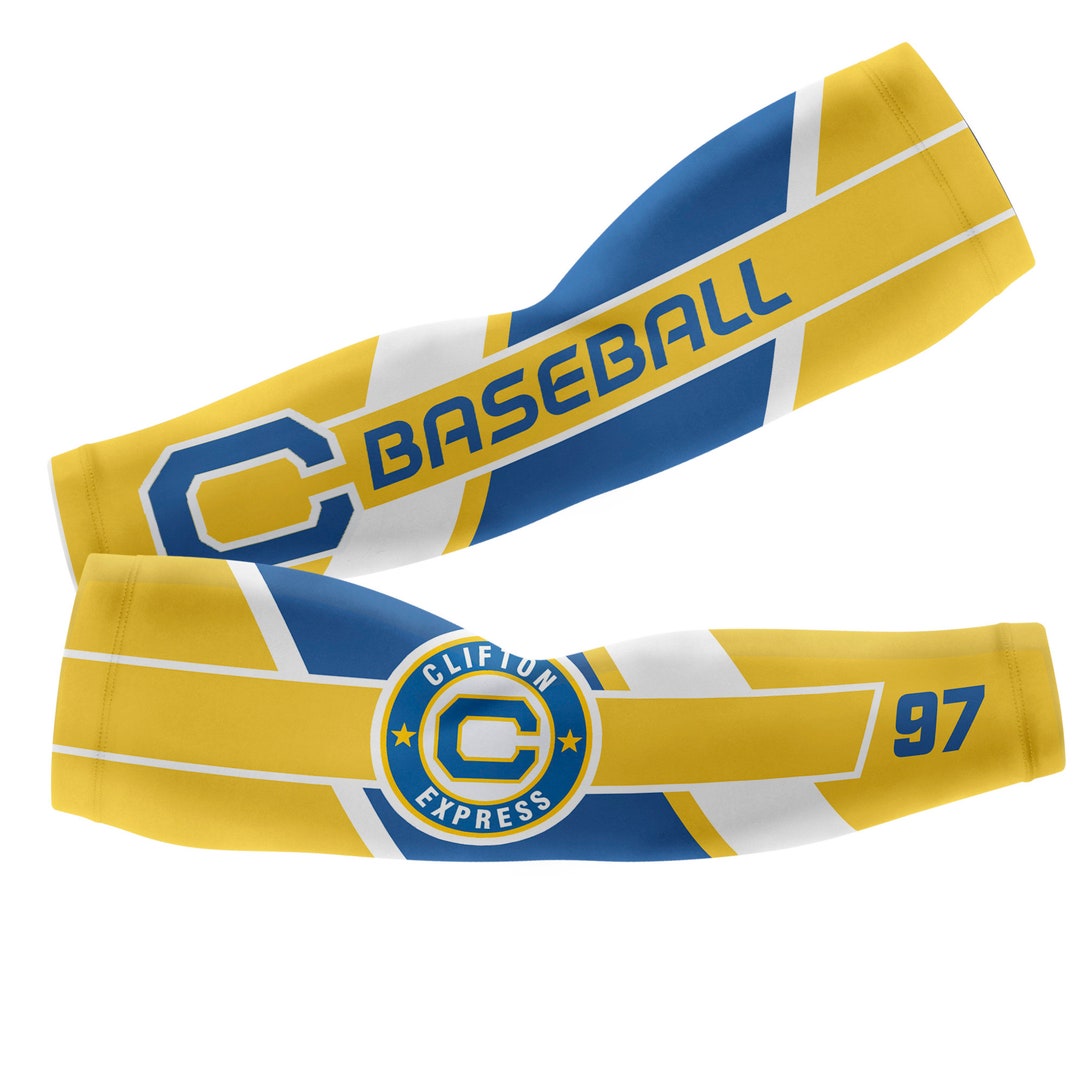 Predesigned Clifton Express Baseball Arm Sleeve add Your Name & Number