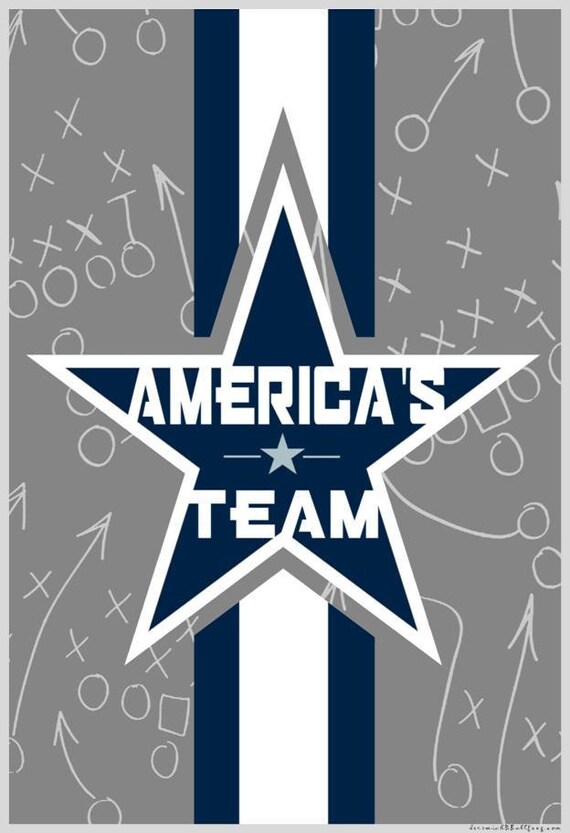 America's Team Dallas Cowboys Best 13x19 Lone Star Etsy