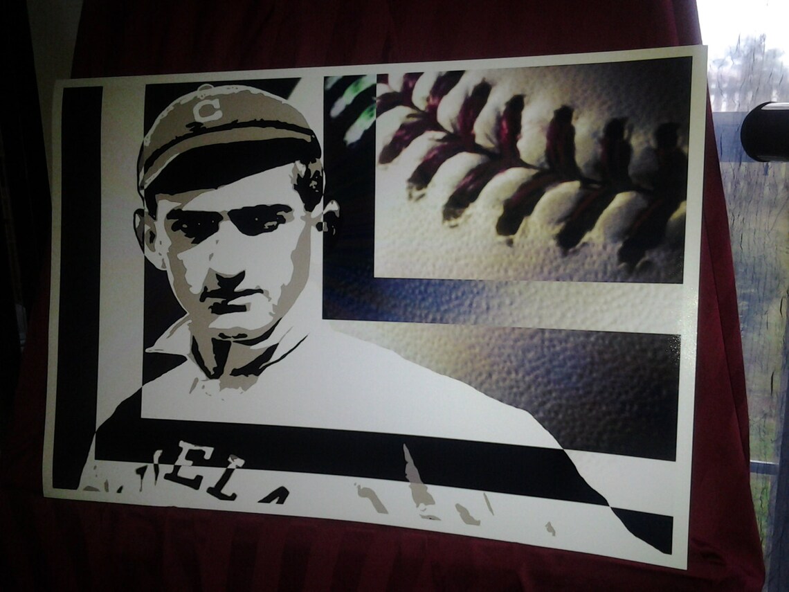 Shoeless Joe Jackson Portrait 13x19 Baseball Home Run Art | Etsy