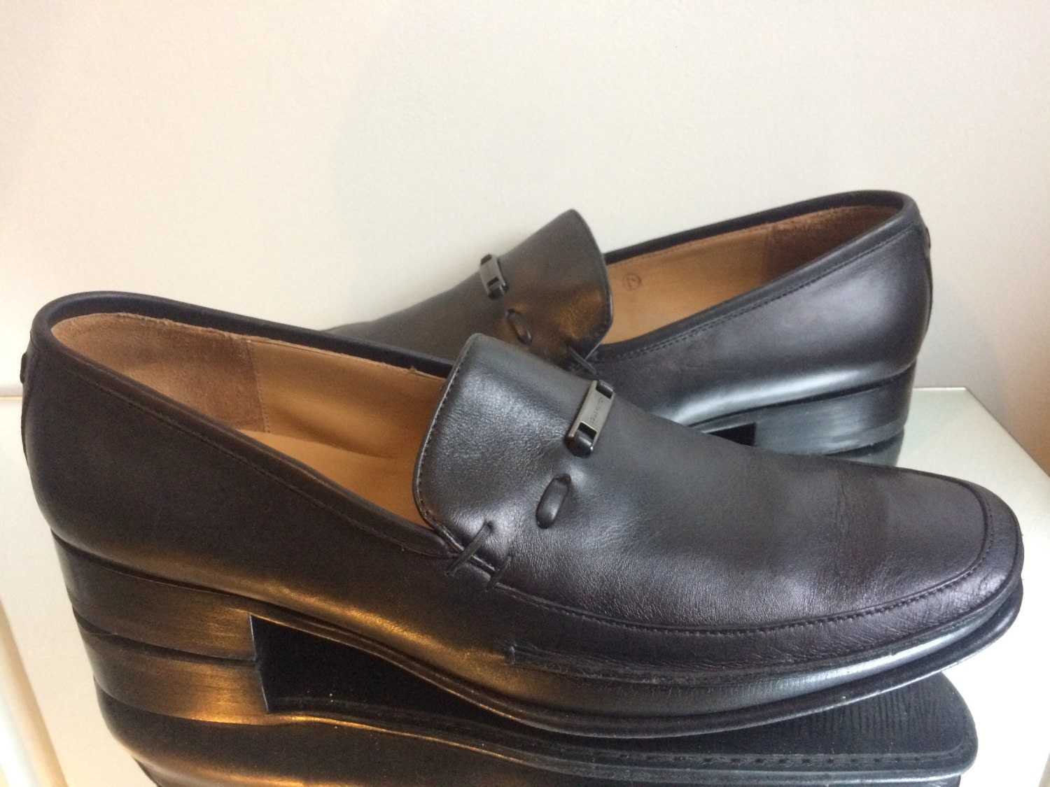 LOUIS VUITTON LOUIS VUITTON Leather shoes Black Used mens size 8 ｜Product  Code：2104102092234｜BRAND OFF Online Store