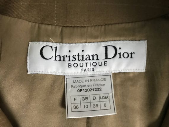 Christian Dior Jacket / Shirt in Linen Vintage - Etsy Israel