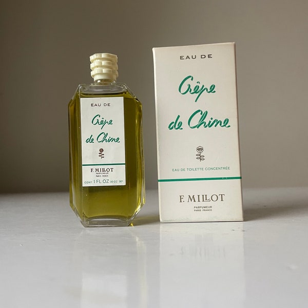 CREPE de CHINE de F. Millot vintage 30 ml eau de toilette concentrée