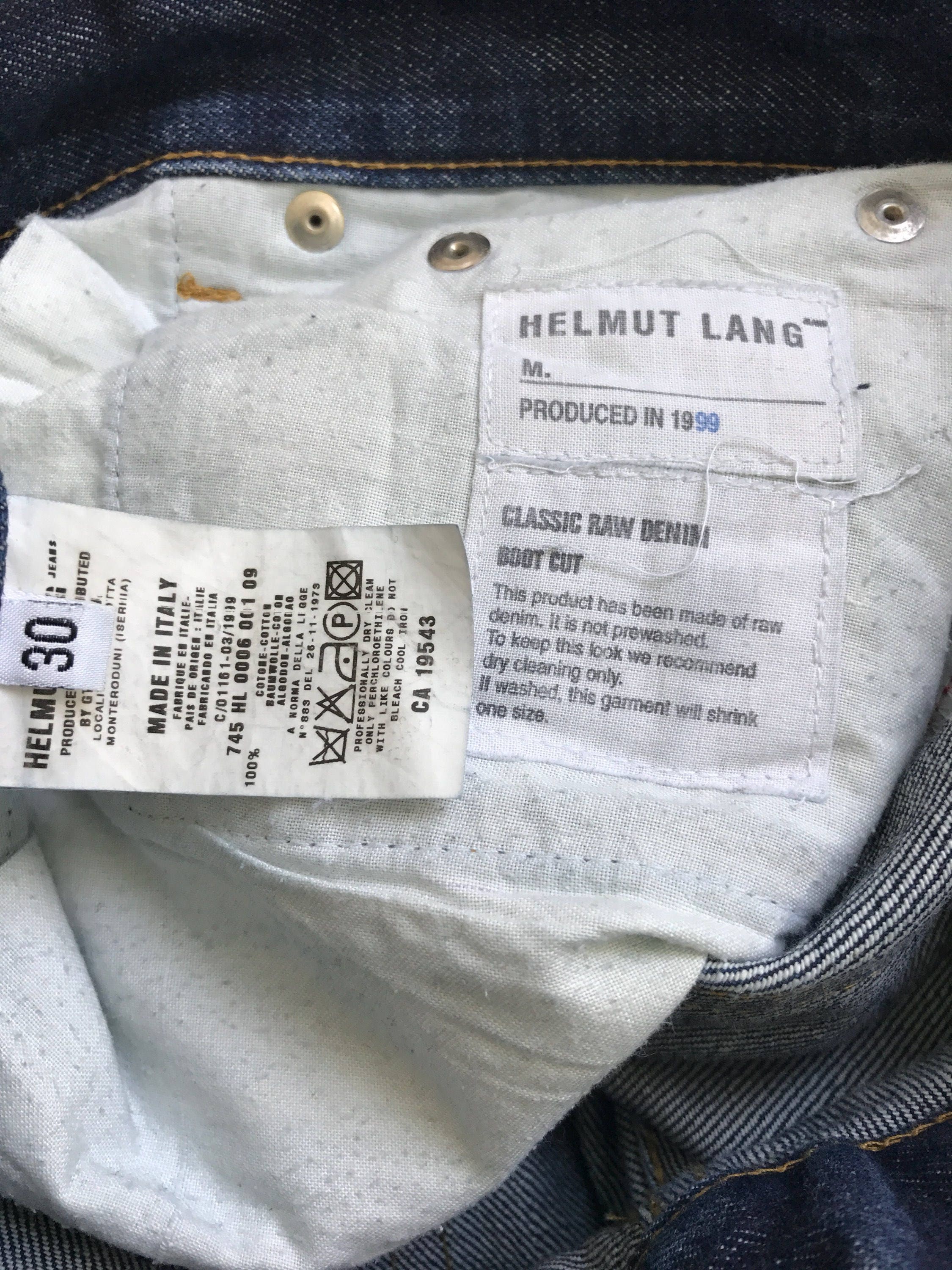 vintage made in ITALY helmt lang denimca-