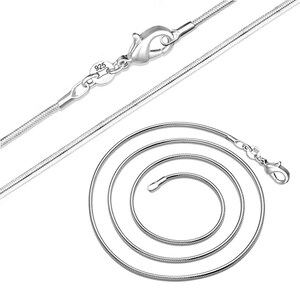 A snake chain with lobster clasp