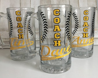 Custom Coach Mugs, Custom Sports Mugs, Coach gifts for baseball, Coach gifts, Baseball Team gifts, Baseball coach gifts, Baseball gifts