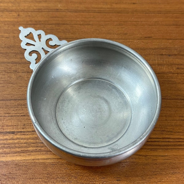 Empire Silver Pewter Porringer Bowl Wine Tasting Cup Trinket Bowl Catch All  Vintage Porringer Bowl