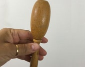 Vintage Darning Egg farmhouse decor, wood accessories, sewing room decor, mending, flat top