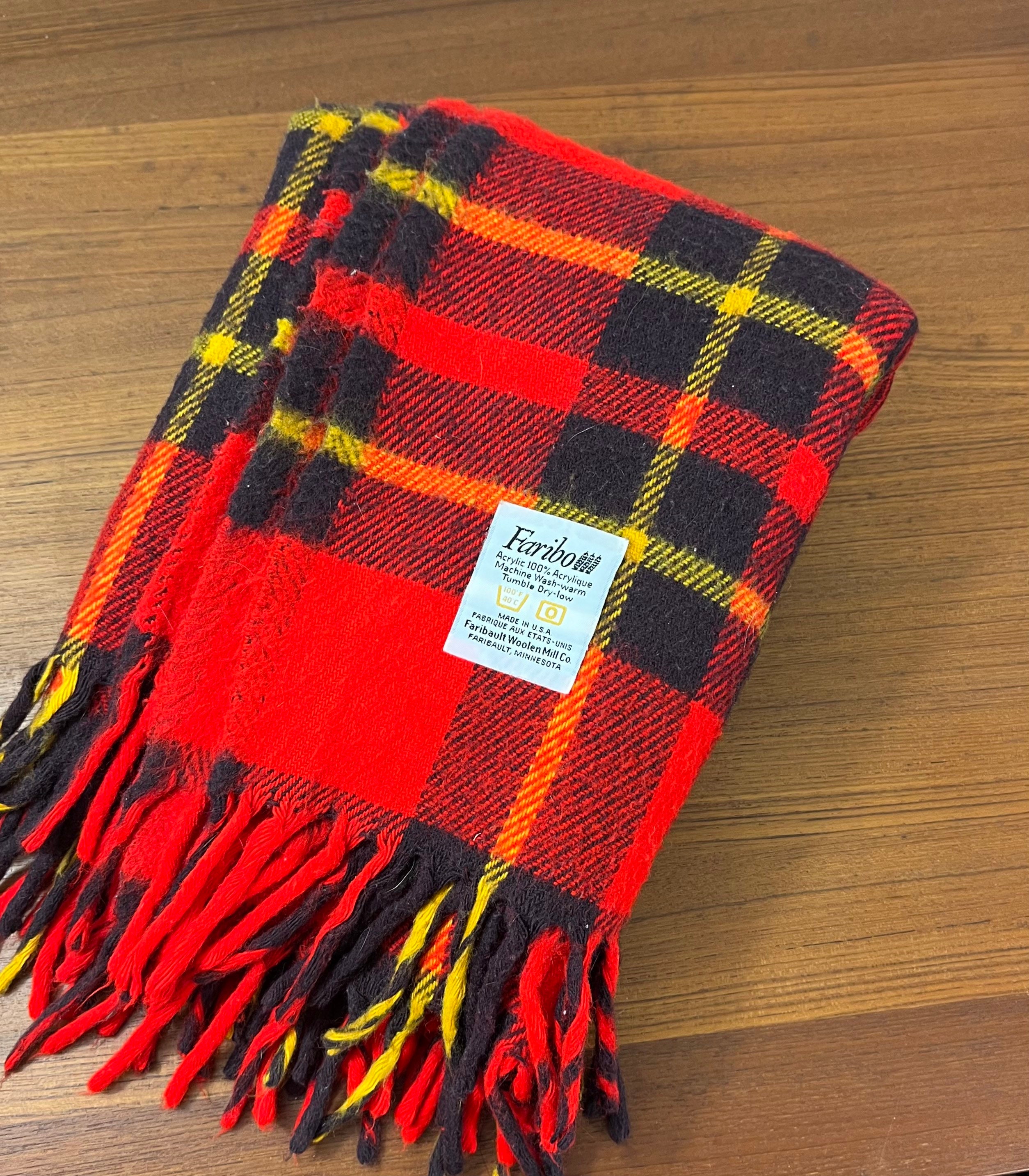 HOT Camp Blanket Vintage Faribo Wool Blanket Vintage Faribo