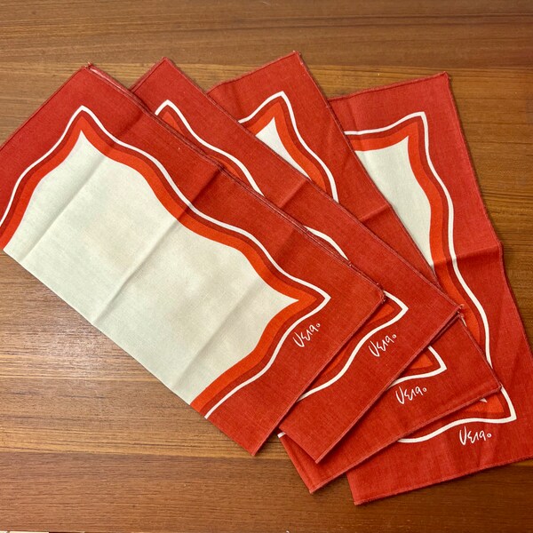 Burnt Orange Napkins Etsy