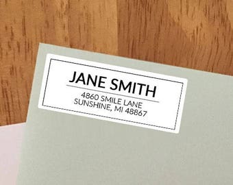 Simple Personalized Return Address Labels
