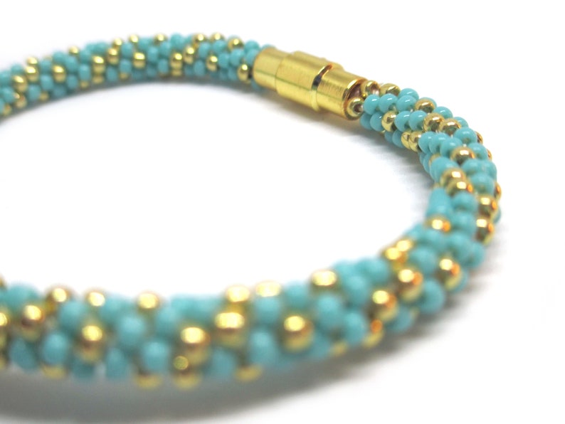 65/% OFF Turquoise Bracelet Turquoise and Gold Jewelry Boho Bracelets Seed Bead Bracelets Bead Bracelets Gift For Her Boho Jewelr