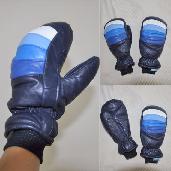 mens navy blue gloves