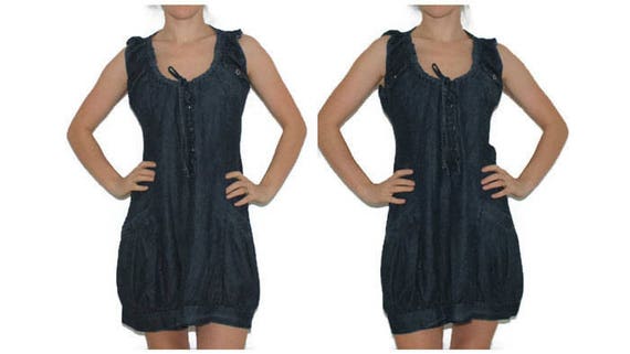 jeans sarafan dress