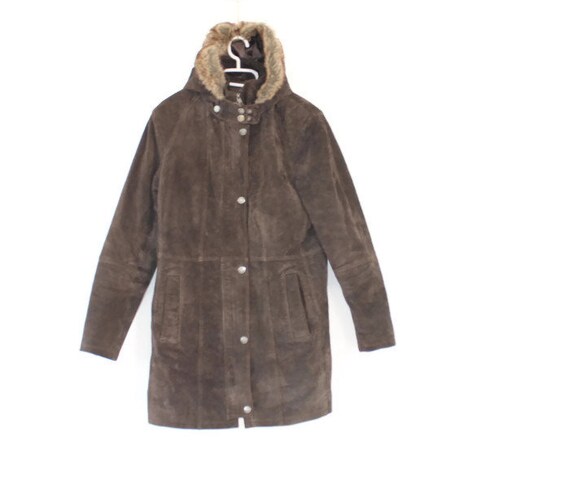 fitted coat with hood