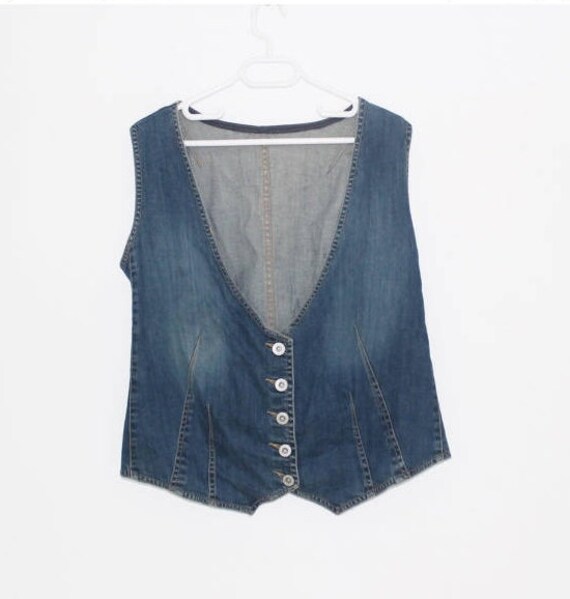 fitted denim top