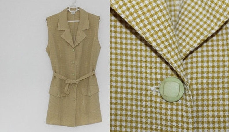 checkered jumper dress