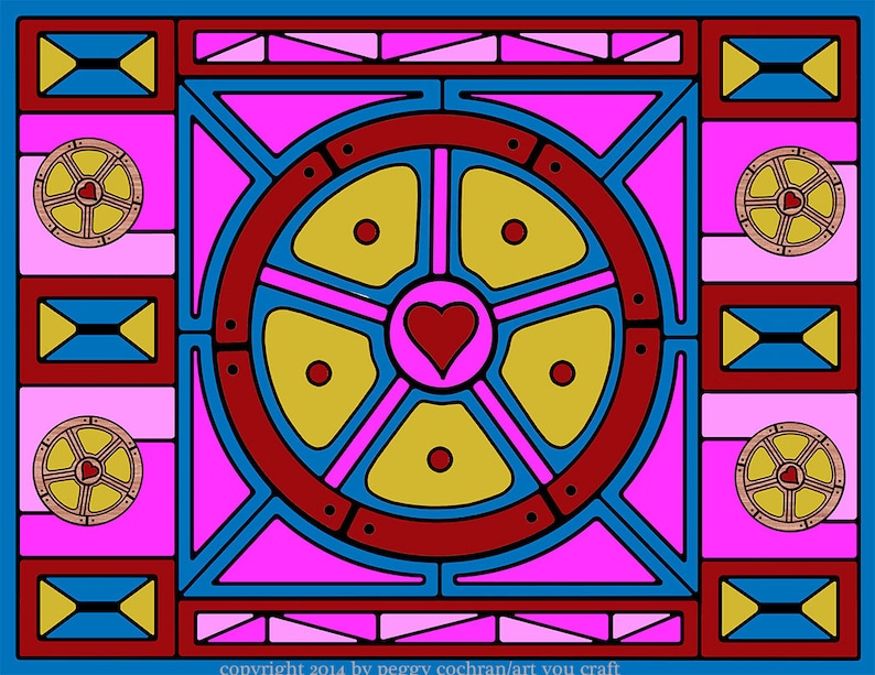 Unique Paint by Number Kit for Adults & Teens, 106/5 'wheel of Hearts