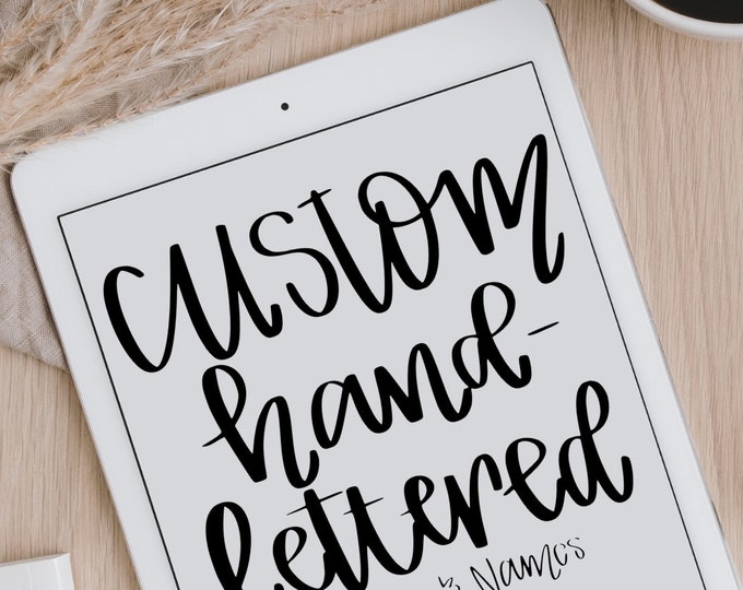 CUSTOM Double Stack Team Applique Design - Hand Lettered Design ...