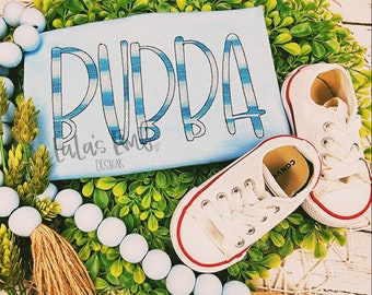 Bubba Scribbled Embroidery Design - Hand Lettered Design