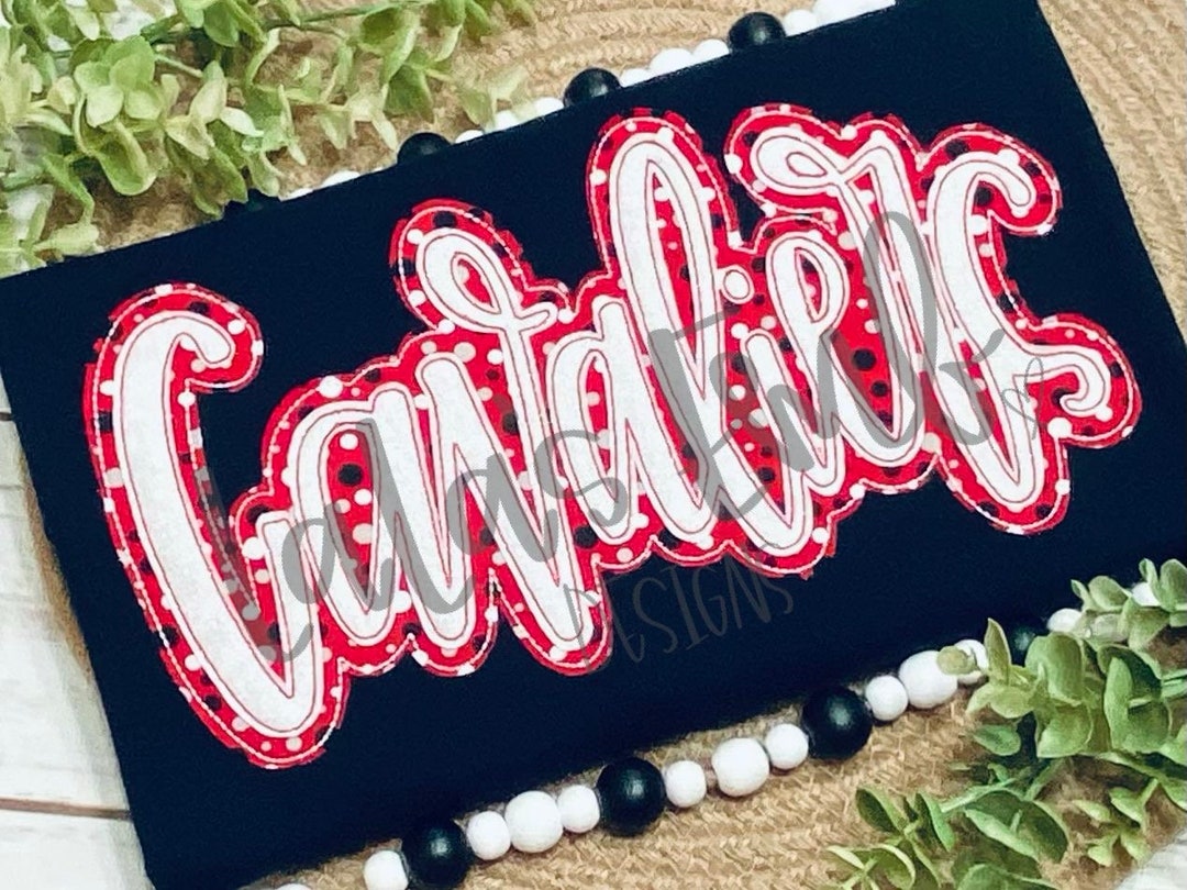Cavaliers Double Stack Applique Design - Hand Lettered Design ...