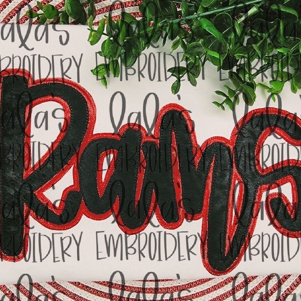 RAMS Double Stack Applikation Design - Hand Lettered Design ** Sofort Download **