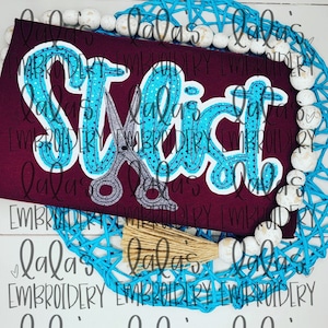 Stylist Double Stack w / Sheers Applikation Design - Hand beschriftet Design ** Instant Download **