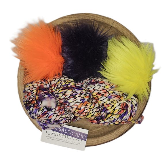 Malabrigo Caracol Salpicado Faux Fur Pom Kit