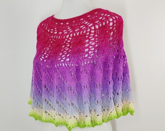 Luxury Merino Wool Knit Poncho