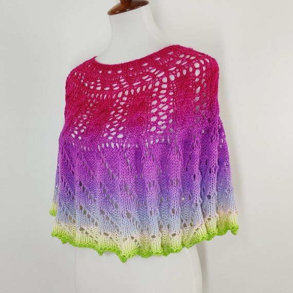 Luxury Merino Wool Knit Poncho