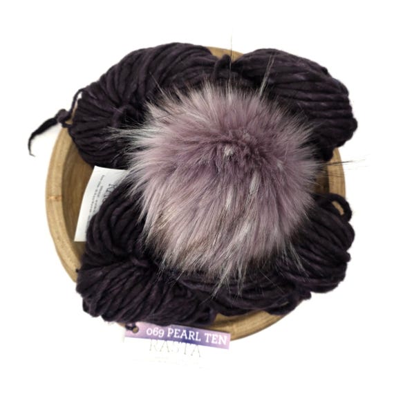 Malabrigo Rasta Pearl Ten Cowl Hat Pom Kit