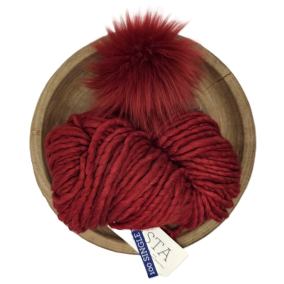 Malabrigo Rasta Unique Color Faux Fur Pom Kit