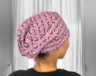 RBG scrub cap Lilac, Ruth Bader Ginsburg Surgical cap, surgical caps women, scrub caps for women, notorious rbg, RBG gifts