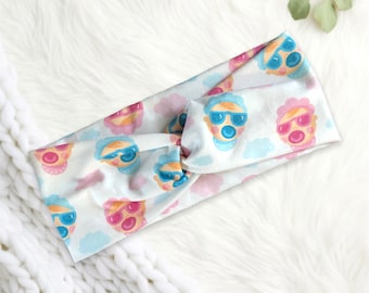 COOL BABIES- Headband with button, Labor and delivery nurse headband, cute headband, gifts for ob gyn, midwife, new mom gift