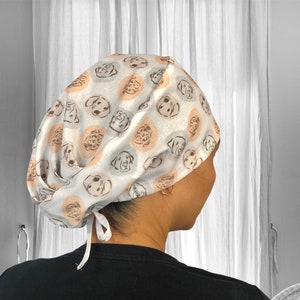 PUG-scrubmutsen voor vrouwen, chirurgische pet LABRADOR, scrubmuts DACHSHUND, chirurgische pet honden, pet dierenarts, afstudeercadeau dierenarts tech