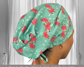 Kidneys Green SCRUB CAPS - urologist surgical cap, scrub caps for women, satin lined scrub cap, nephrologist, Dialysis nurse gift, tanza