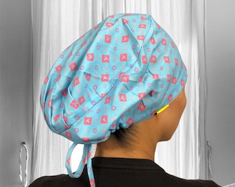 Blue uterus SCRUB CAPS, labor and delivery Scrub caps, Ob Gynecologist surgical cap, scrub caps for Women, Gift for obstetrician, feminist