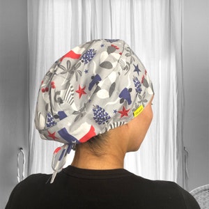 Texas State - Scrub Caps, Texas nurse Surgical cap, scrub caps for Women, surgeon Scrub hats, Ponytail scrub cap, OR Nurse cap, Texas map