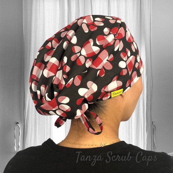 Dog Paw Prints Scrub Caps for Women Valentines Day Scrub Cap Etsy