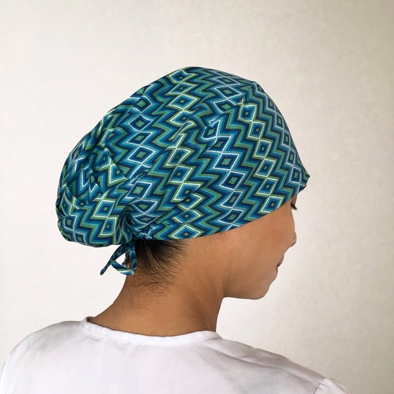 Teal Surgical Scrub Caps for Women 