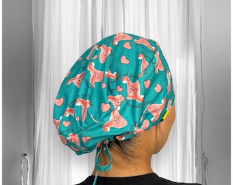 At your cervix SCRUB caps, Ob Gynecologist surgical cap,  Ob Gyn Gift, midwife, fertility, IVF, Labor and Delivery Nurse Gift