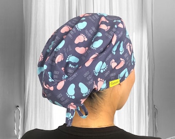 Gorros quirúrgicos para mujeres, gorro quirúrgico para ginecólogo/a, gorros quirúrgicos para trabajo de parto y parto, gorro quirúrgico con forro de satén para obstetricia.