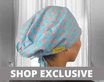 Uterus blue Scrub CAPS -, Ob Gynecologist surgical cap, scrub caps for Women, medical print, Gift for obstetrician gynecologist, cervix