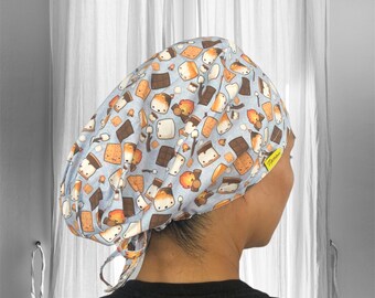 Gorros quirúrgicos Smores, gorro quirúrgico para cirujano, gorros quirúrgicos para mujer, gorros quirúrgicos Kawaii, regalos para enfermeras latinas, hispanos