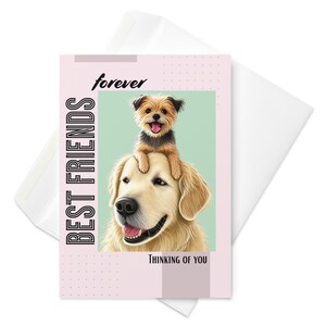 Carte de voeux Les meilleurs amis pensent toujours à vous