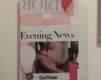 Fashion Magazine Collage Wall Art