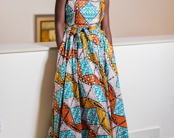 long ankara dress