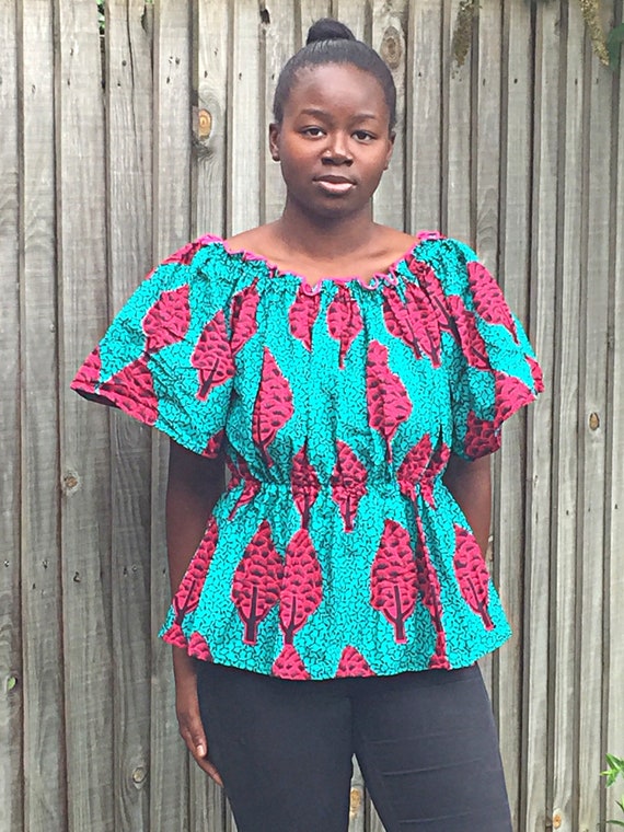 wax print african clothing African print top african tunic african blouse wax african fabric ankara top dashiki top