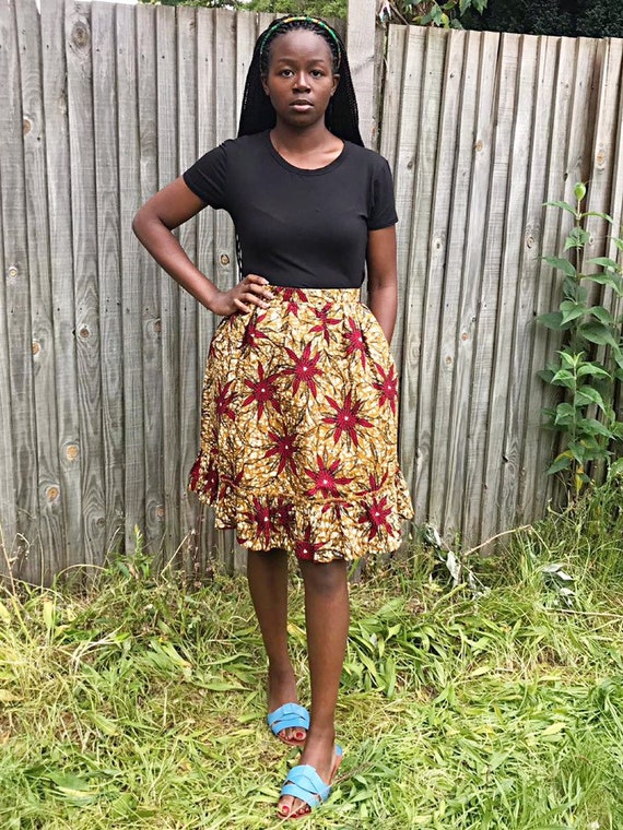 african fabric skirt