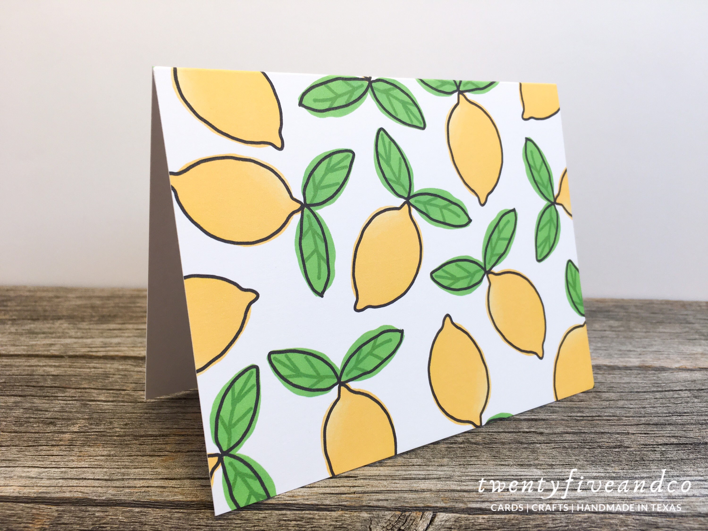 SET Lemon Print Any Occasion Cards Minimalist Lemon Drawing Etsy
